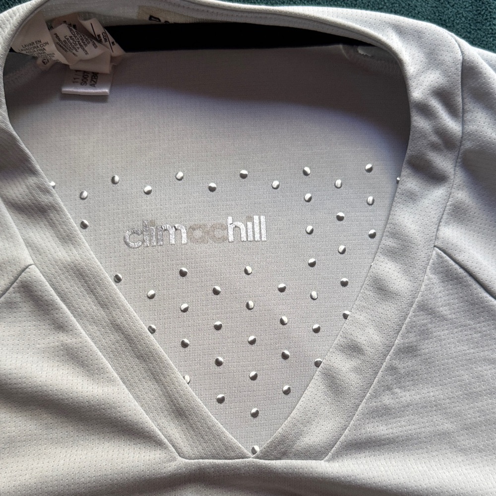 Adidas Men's White Graphic Jersey - Picture 4 of 8